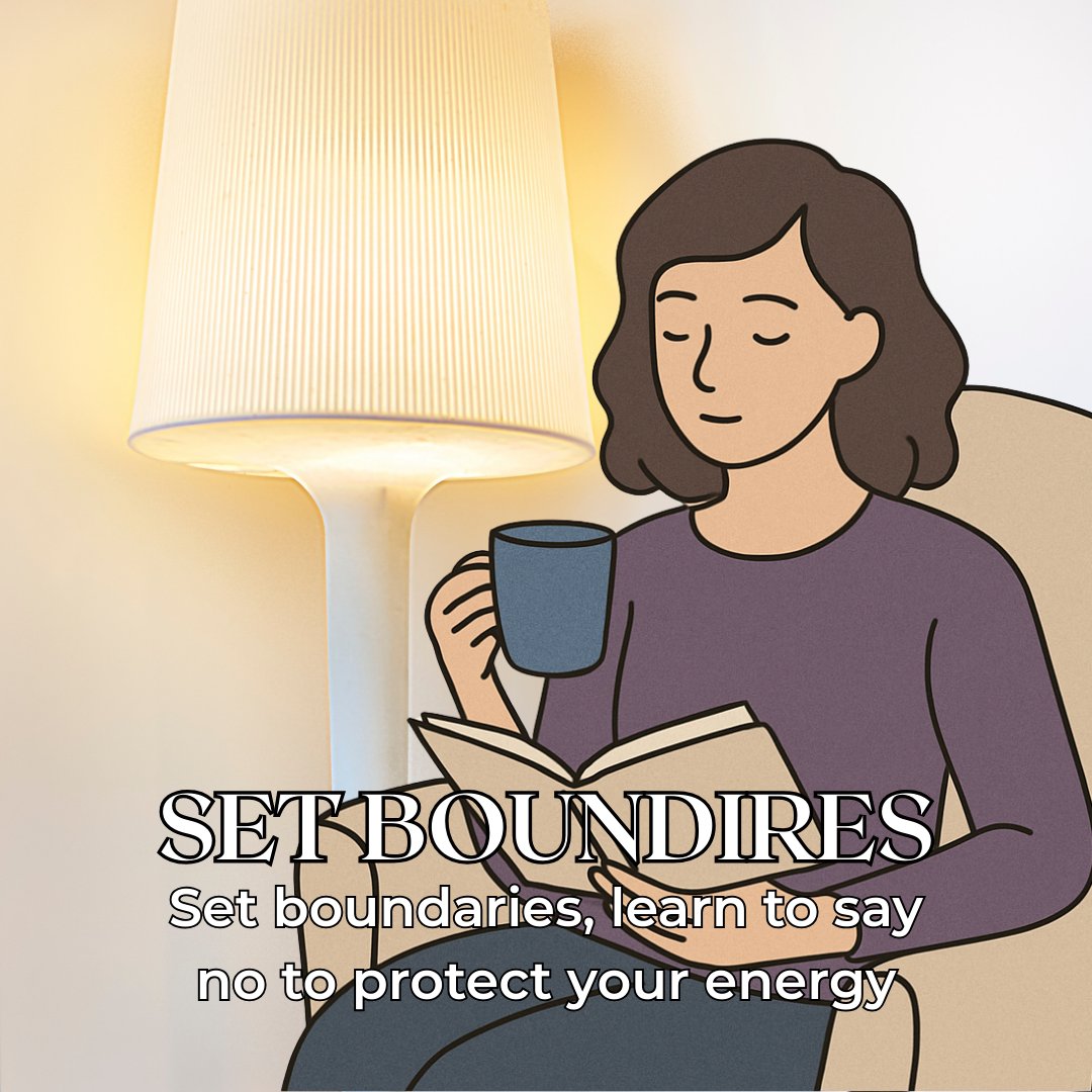 marcusham01's tweet photo. Set boundaries. Saying “no” protects energy and reduces flares. Self-care is strength. ➜ https://t.co/8eZmOs7Vp2 #CRPS #ChronicPain #Boundaries #SelfCare #PainSupport #InvisibleIllness #EnergyProtection #Mindfulness #FlareTips #SelfCompassion #PainToolkit #ChronicLife https://t.co/AR3qeYQmbQ