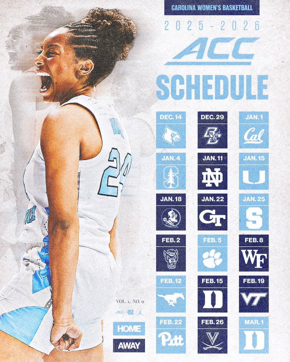 Carolina Women's Basketball (@uncwbb) on Twitter photo Been waiting on this one...
The ACC schedule is ππππ! Been waiting on this one...
The ACC schedule is ππππ!