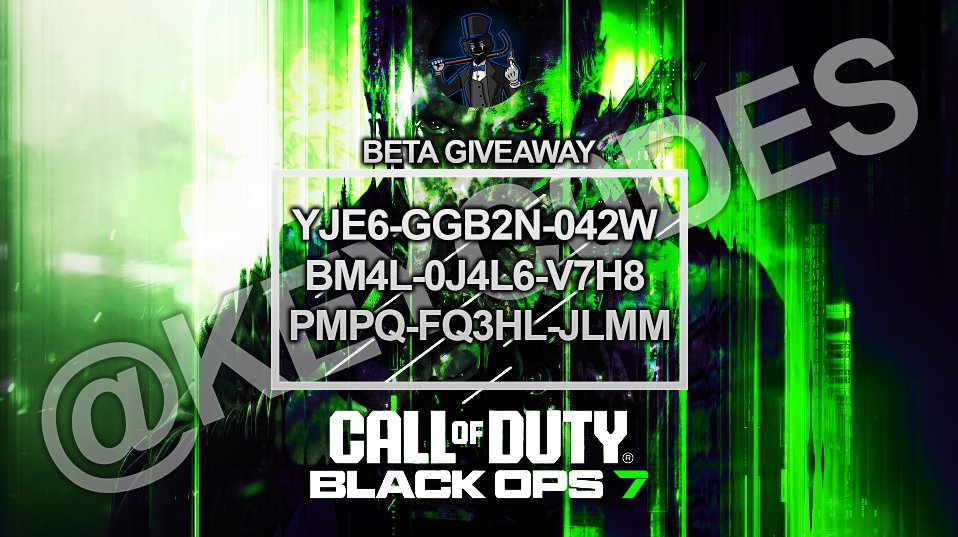 🎁#CallofDuty #BlackOps7 giveaway drop #1:  

🔗Redeem: callofduty.com/betaredeem 
🛒Buy: shoppy.gg/product/WKORRjR
🧑‍🦱Become a Discord member: dsc.gg/keyc0des

#BlackOps #COD #Giveaway #Gaming #CallOfDutyZombies #CallOfDuty7