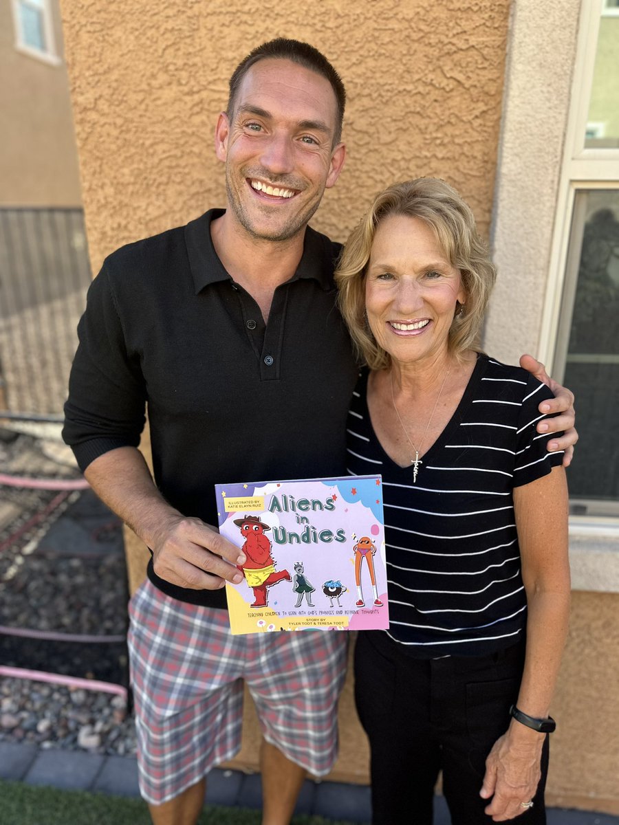 My momma &amp; I wrote a children's book together.

Aliens in Undies.

My daughter was having bad dreams &amp; I taught her how to reframe those dreams, refute FEAR, &amp; turn to God in FAITH.

It worked!!

-We made it rhyme :)
-We put in awesome Bible verses.
-I'm so proud of it &amp; the