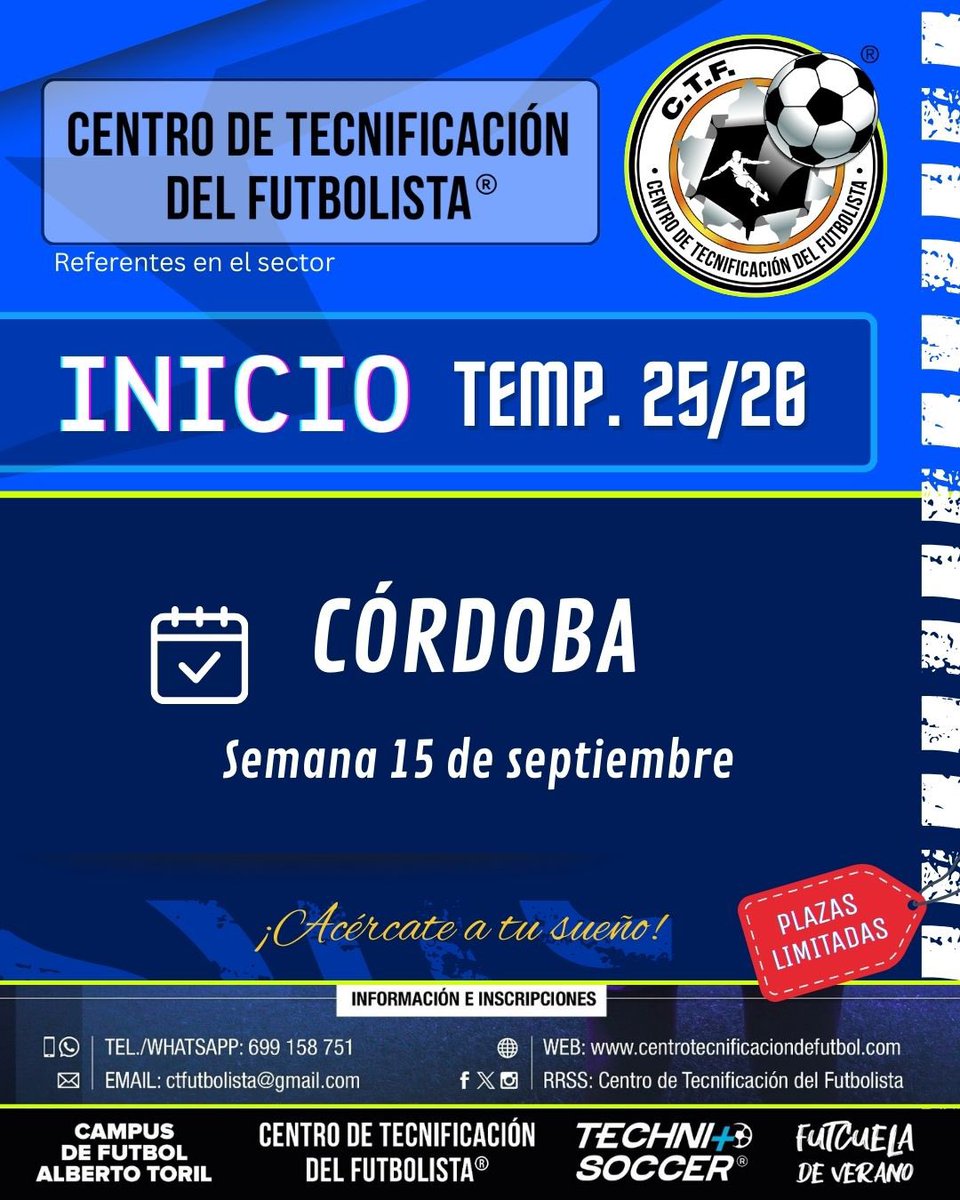 Centro de Tecnificación del Futbolista - CTF tweet media