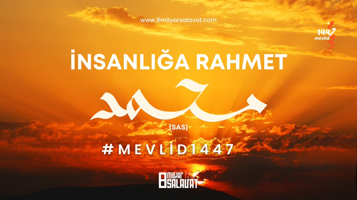 O (SAS), karanlıkları aydınlatan, kalplere nur saçan rahmettir.
Selâm sana ey Alemlere Rahmet!
#Mevlid1447