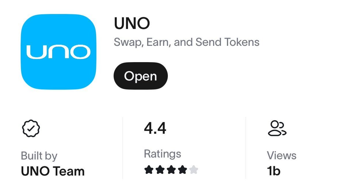 PartyDAO (@prtydao) on Twitter photo UNO wallet has been opened 1 billion times.
#1 Mini App on World Chain. 2.5M unique transacting users and counting... UNO wallet has been opened 1 billion times.
#1 Mini App on World Chain. 2.5M unique transacting users and counting...