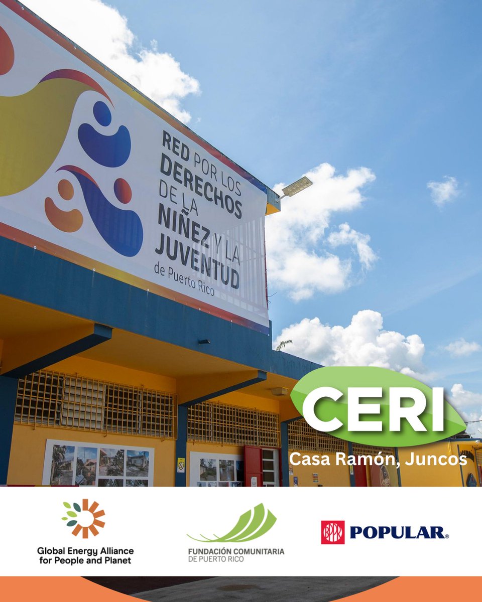 🔋 Sigue operando, incluso durante apagones — como Casa Ramón, Juncos.

Con #CERI, tu organización puede acceder a energía solar mediante subsidios, donativos y préstamos.

💡 Fortalece tu capacidad de respuesta y sostenibilidad.
📩 Escríbenos: accesoaenergia@fcpr.org

#CERI #PR