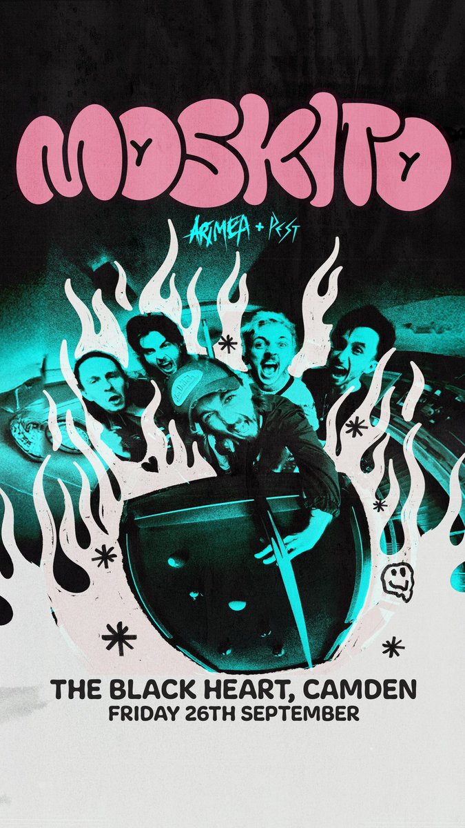 moskitouk's tweet image. We’re buzzing to announce that ARIMEA and PEST are joining us at The BLACK HEART, Camden in September. Let’s go divvy then don’t be frit. Xx