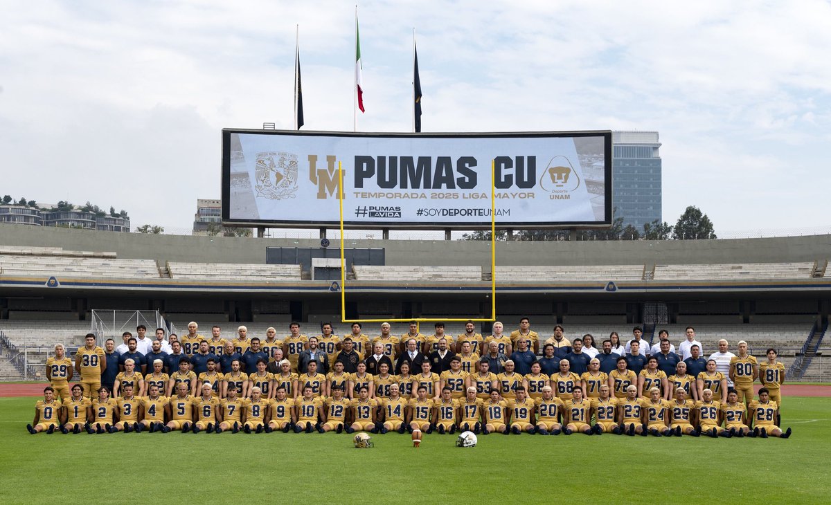 📸Foto oficial Pumas CU 2025🏈

#SoyDeporteUNAM #PumasLaVida