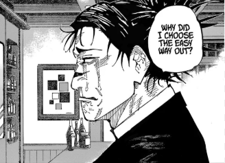 animated choso crying while wearing a suit you will change lives im sure of it