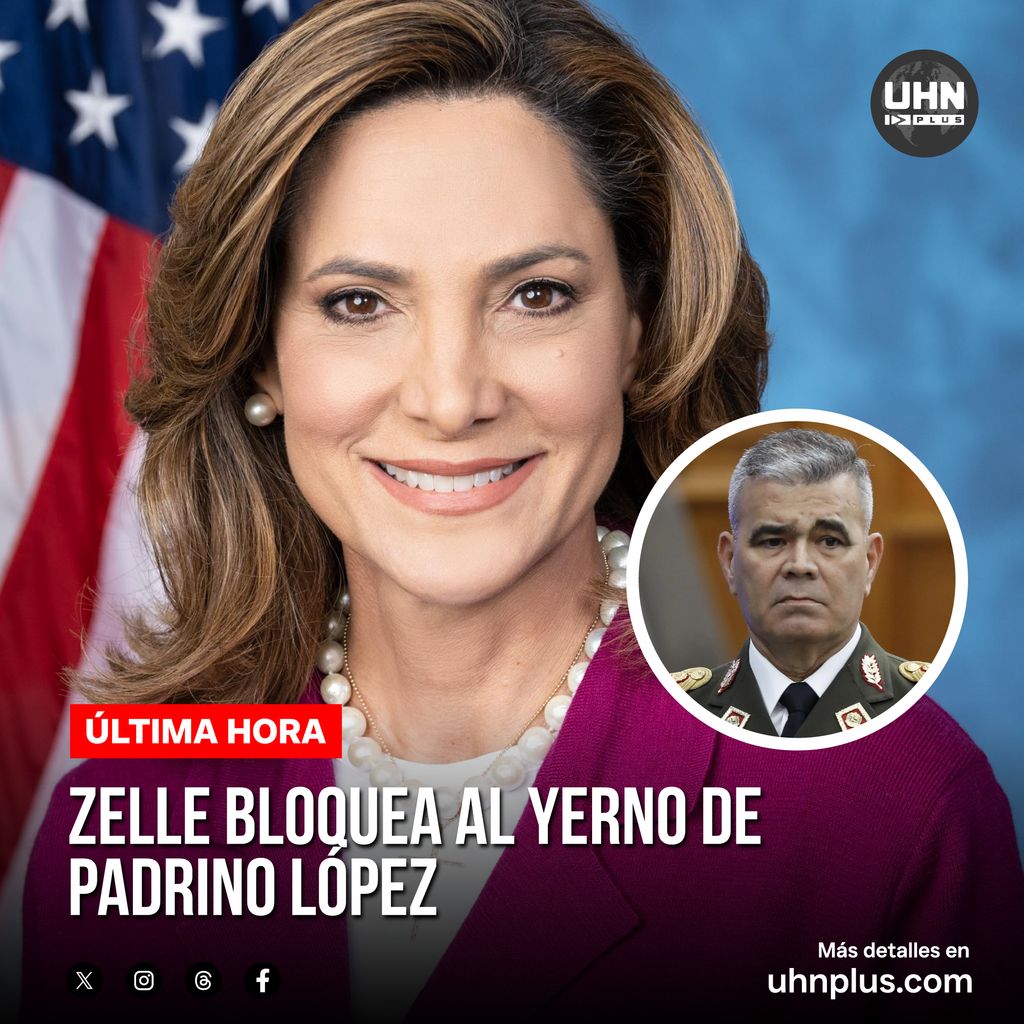 🇺🇸🇻🇪‼️ | ÚLTIMA HORA — La congresista María Elvira Salazar acaba de confirmar que Zelle bloqueó a Daniel Puglia, yerno de Padrino López, agradeciendo la decisión y advirtiendo que ninguna empresa estadounidense debe ser cómplice de la narco-élite chavista.