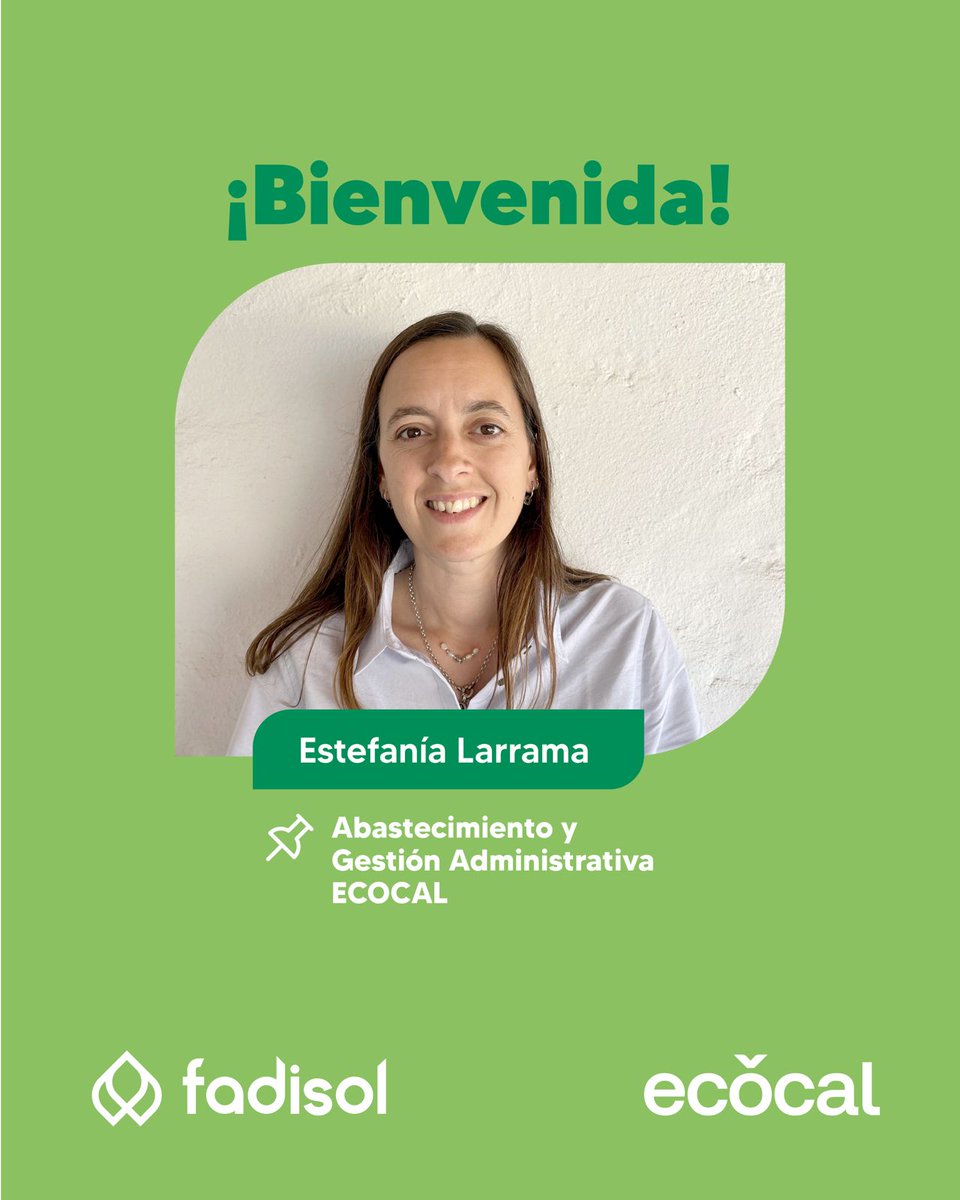 En Fadisol sabemos que cada incorporación suma valor.
Recibimos a Estefanía Larrama, quien se integra al área de Abastecimiento y Gestión Administrativa.

Su trabajo será fundamental para acompañar el crecimiento de nuestra empresa y de cada productor. 🌾