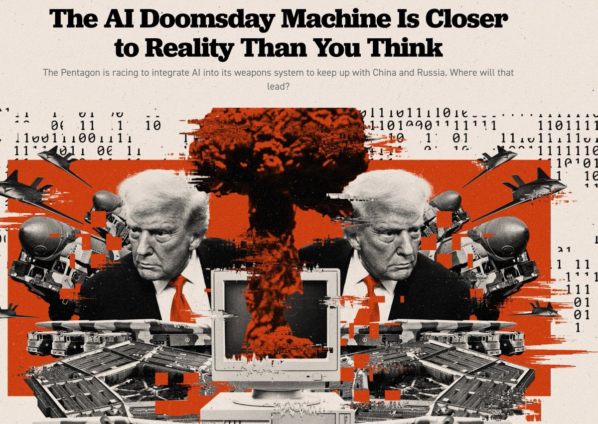 Just in case you're still not deeply concerned about military use of AI: 

In war games "Almost all of the AI models showed a preference to escalate aggressively, use firepower indiscriminately and turn crises into shooting wars — even to the point of launching nuclear weapons."