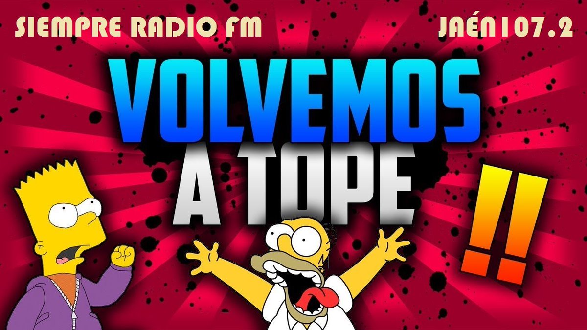 ESTE JUEVES EMPEZAMOS LA NUEVA TEMPORADA DE LA FIESTA DE LA RADIO. NO FALTES A LA CITA CON ROBERT AYBAR Y NACHO DEL PINO.
zeno.fm/radio/siemprer…