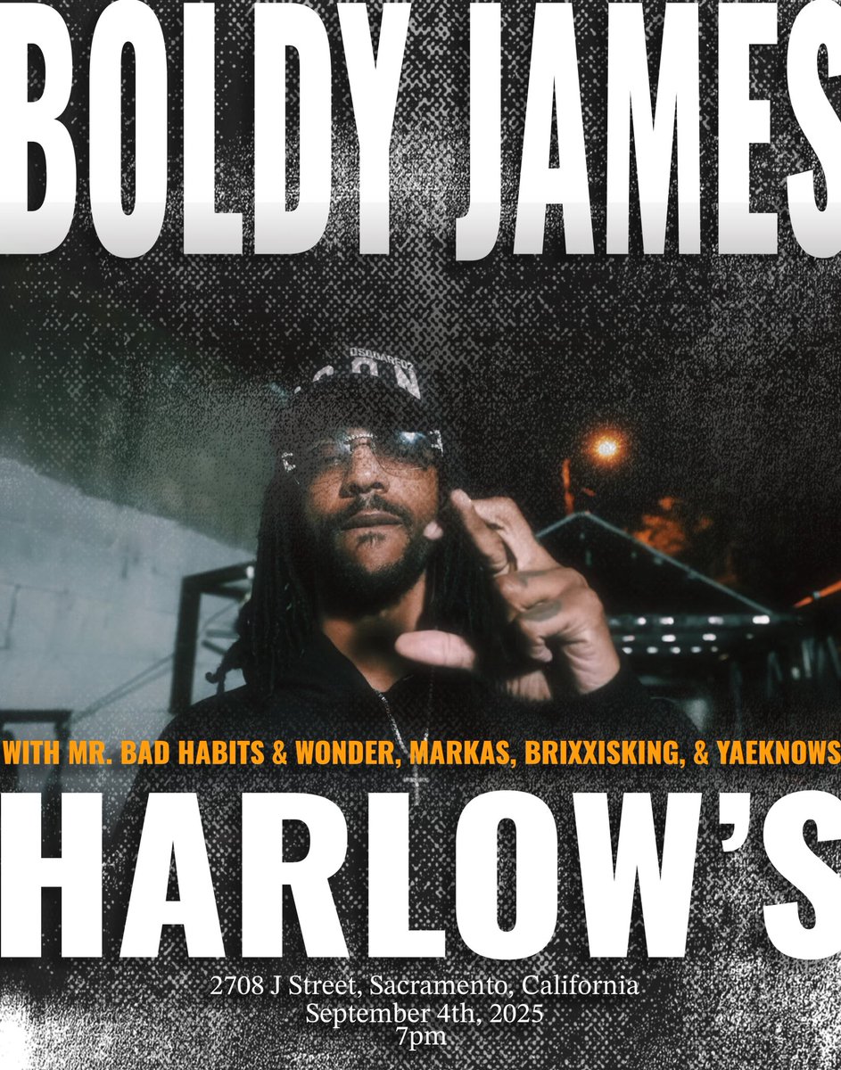 BrixxisKING's tweet photo. This show we’re doing with Boldy James is gonna be incredible

If you in Sac or anywhere remotely close you should be there

https://t.co/YsjwZeL6cW https://t.co/2qNEZFYnsW