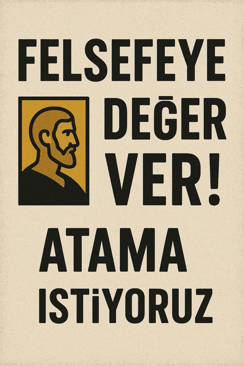 Gelecek nesiller ezberci olmasın düşünebilsin, sorgulayabilsin, Toplumunu anlasın, empati kurabilsin, devamlılığını sağlasın diye felsefe grubu öğretmeni alımları artırılsın. #MaariftenFelsefeye1000Haktır