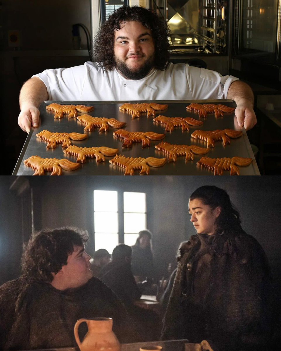 Ben Hawkey, el actor que interpretó a Hot Pie en ‘Game of Thrones’ abrió una panadería llamada "You Know Nothing John Dough".

Su especialidad son los panes Direwolf, el mismo regalo horneado que Hot Pie le dio a Arya Stark cuando separaron sus caminos en la temporada 3.