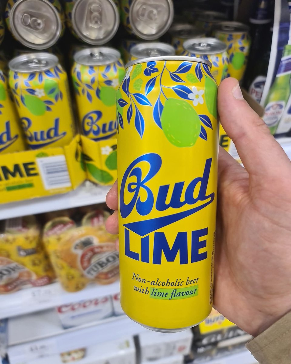 Bud Lime 🍋 79p (non alcoholic)...
Is it me or do these give off an American vibe 🇺🇸???
Always wanted to try one of these and today will be the day 🙂