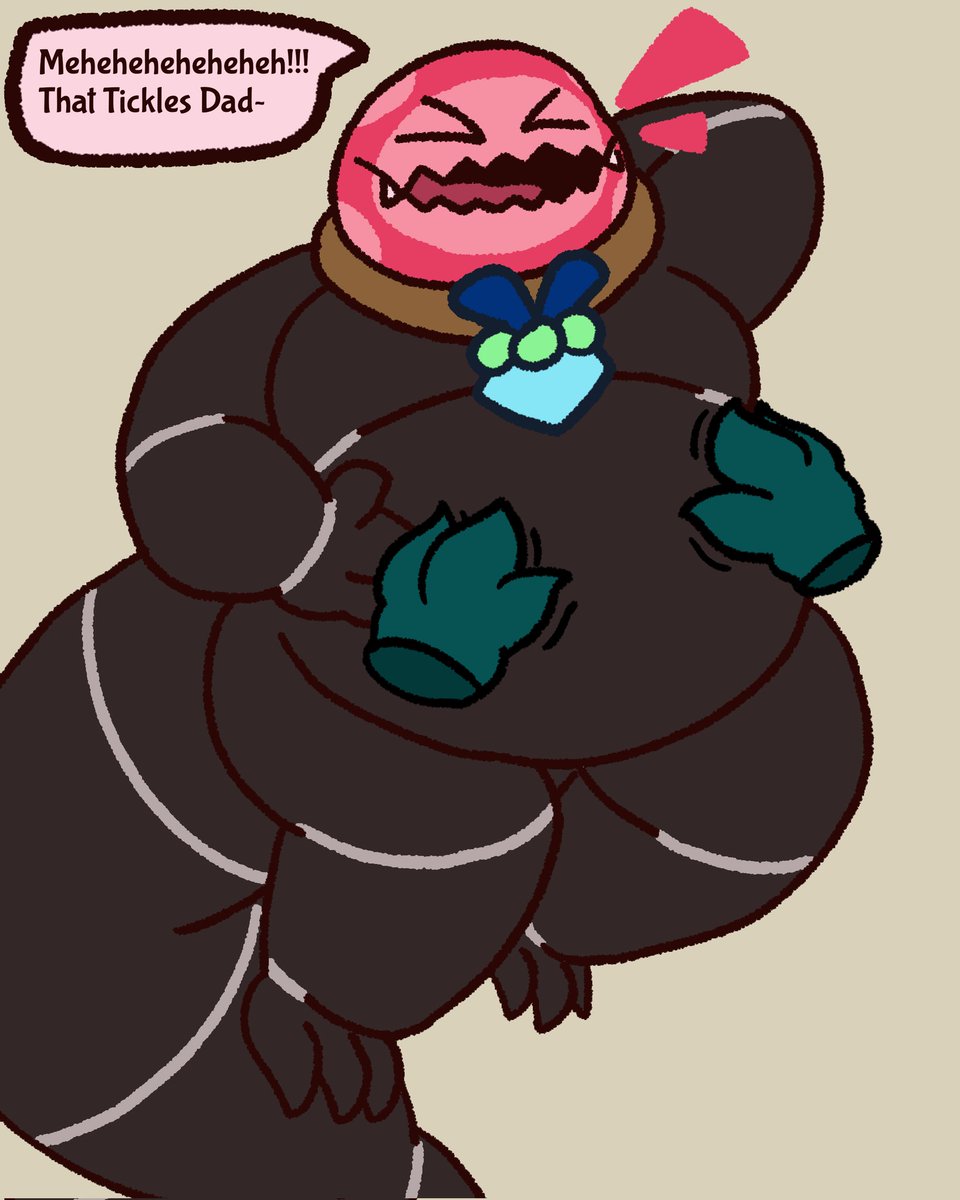 LemmyKirby's tweet image. A Berry&apos;s Tickle Spot 
[ #bugfablesoc #Berry #monster #oc ]