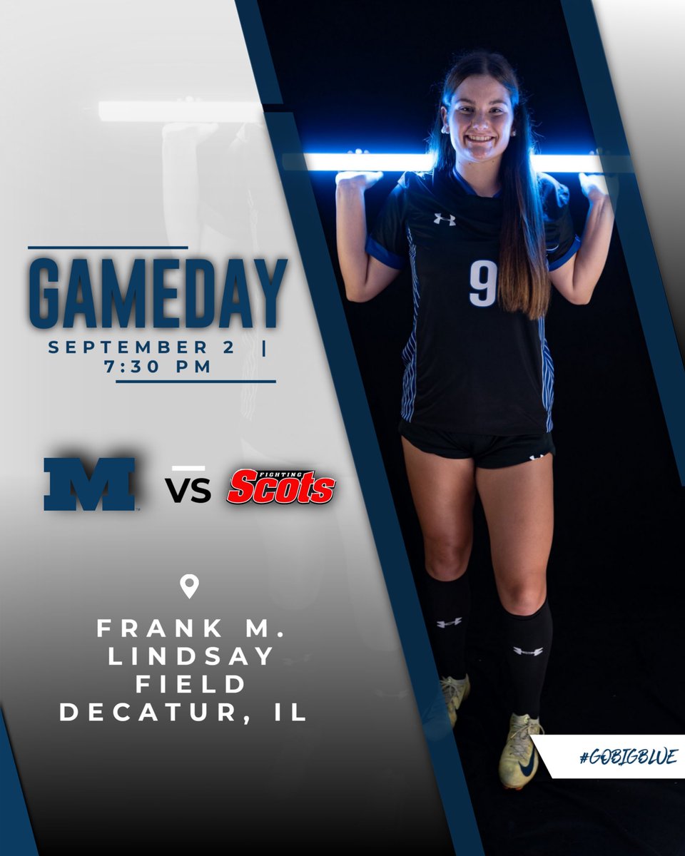 🚨It’s Gameday🚨 
Looking to keep up the momentum from the past two games, today we go against Monmouth College for our 3rd home game in a row. 

🆚: Monmouth College
⏱️: 7:30pm
📍: Frank M. Lindsay Field (Decatur, IL)
🎥 : athletics.millikin.edu/coverage