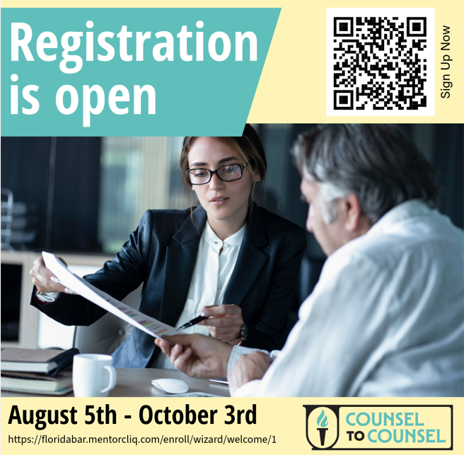 Counsel to Counsel Registration is Now Open!