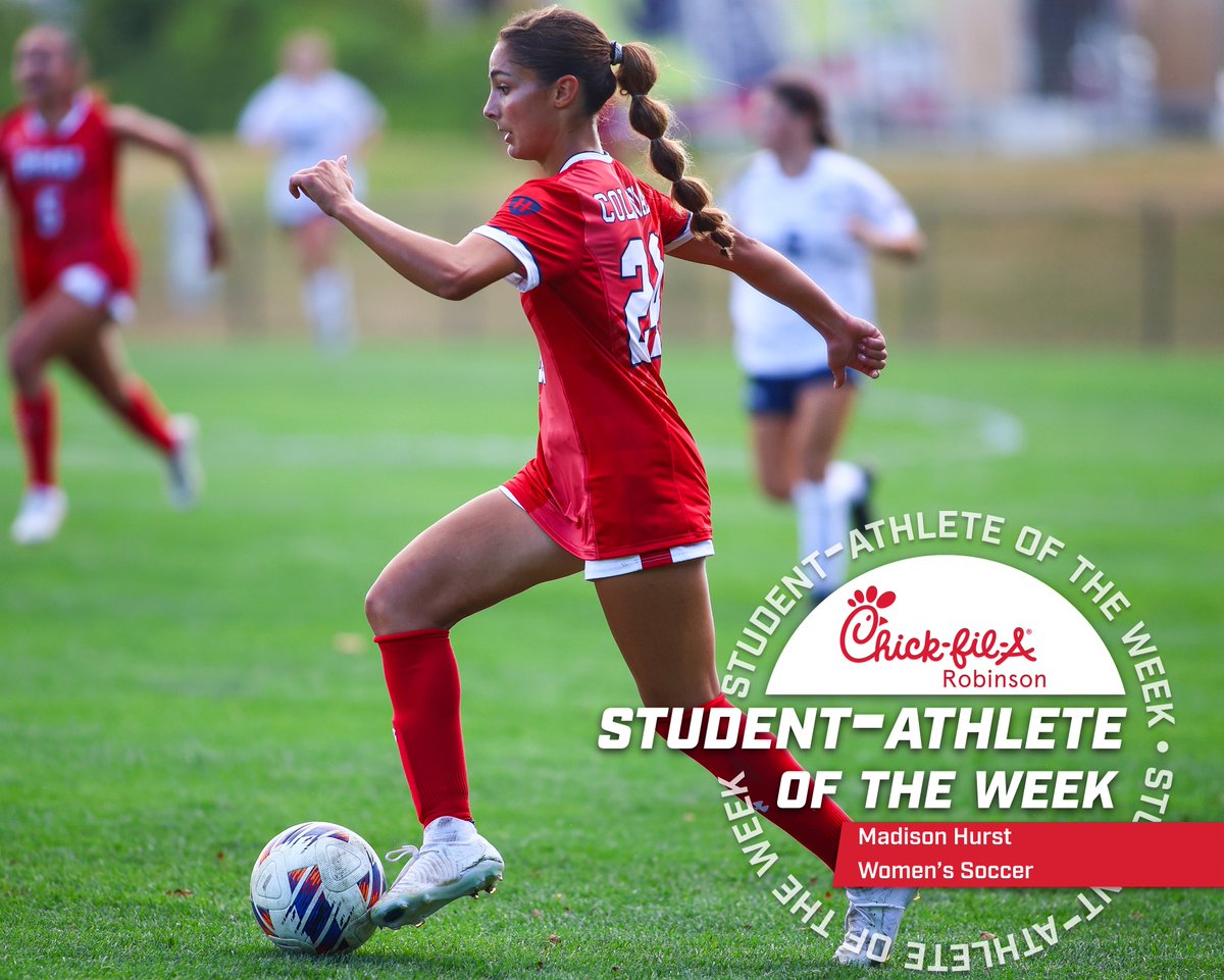 This week's <a href="/CFARobinson/">Chick-fil-A Robinson</a> Student-Athletes of the week are:
🏈 <a href="/jjenks_1/">Jayson Jenkins</a>  | <a href="/RMU_Football/">RMU Football</a> 
⚽️ Madison Hurst | <a href="/RMUWSoccer/">RMU Women's Soccer</a>
