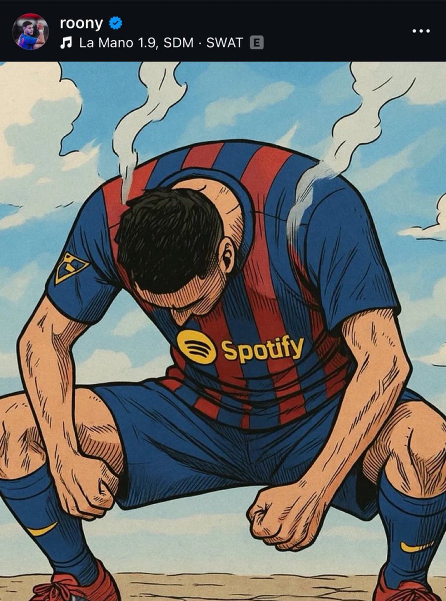 FCB_nenn's tweet photo. Este tío se cree Luffy.

Tener a un otaku en el equipo es genial😭 https://t.co/g6IQbcyzhM