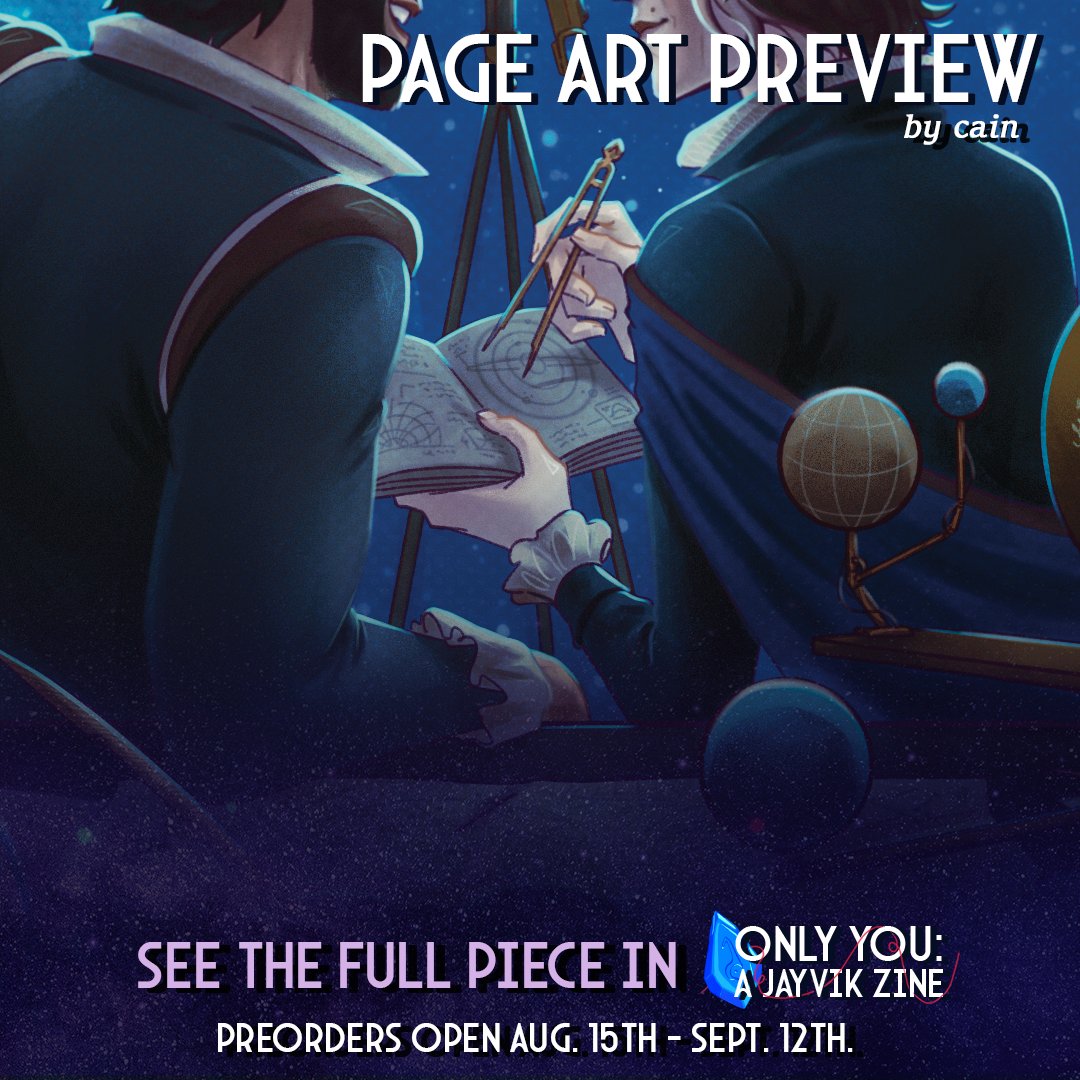 a lil sneak peek at my page!! preorders for <a href="/onlyyoujayvik/">Only You: A Jayvik Zine</a> are open til sept 12th! ✨🔭 #jayvik