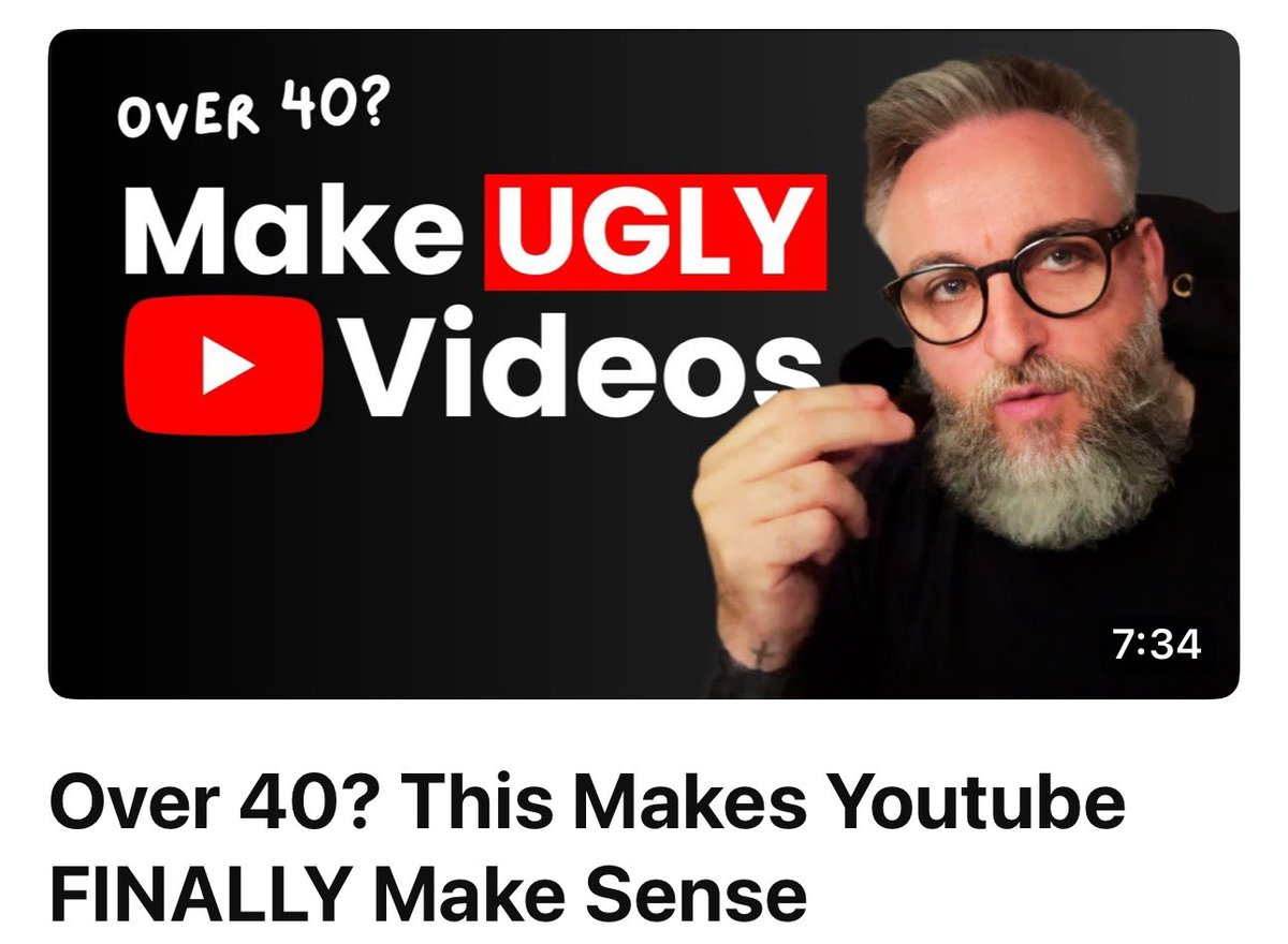 ARE YOU MAKING UGLY VIDEOS?

2 of 30 in the September challenge- it’s probably the most important! 

Over 40? This Makes Youtube FINALLY Make Sense
youtu.be/c1Wakm9ZYSc