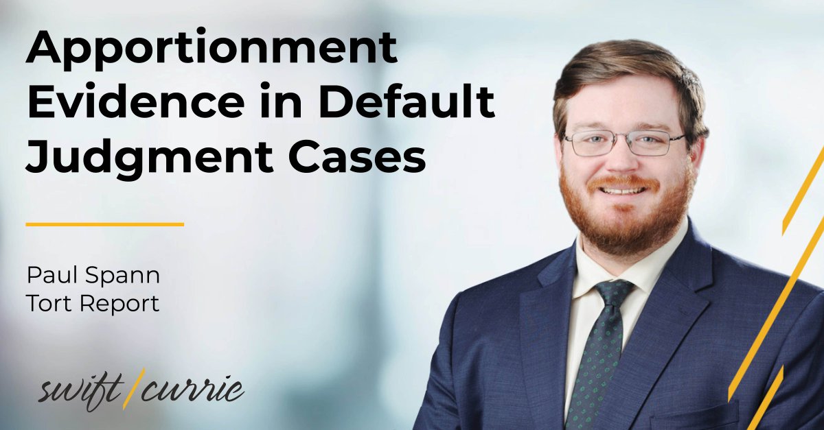 SwiftCurrie's tweet image. Swift Currie attorney Paul Spann explores how Georgia’s apportionment statute allows defaulted defendants to present evidence that could significantly reduce or even eliminate their liability at the damages stage. 

🔗Read more: scmh.live/y9v3966c