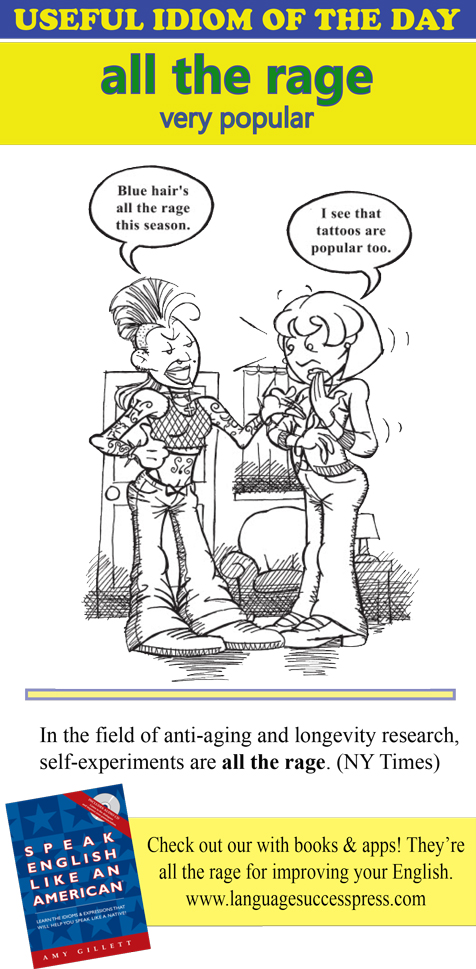 LanguageSuccess's tweet image. Useful #English - If something&apos;s all the rage, it&apos;s really popular! 
✨ Example: Pickleball is all the rage these days in the United States.
👉 What’s all the rage where you live?
