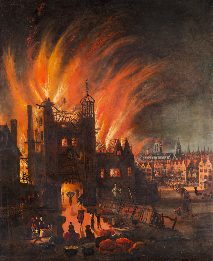 whencyclopedia's tweet image. #OnThisDay in 1666, #TheGreatFireofLondon started in a small baker&apos;s shop down #PuddingLane, #London, before going on to sweep across the English capital, destroying over 13,000 buildings and even engulfing old #StPauls cathedral! #OTD #EnglishHistory #History