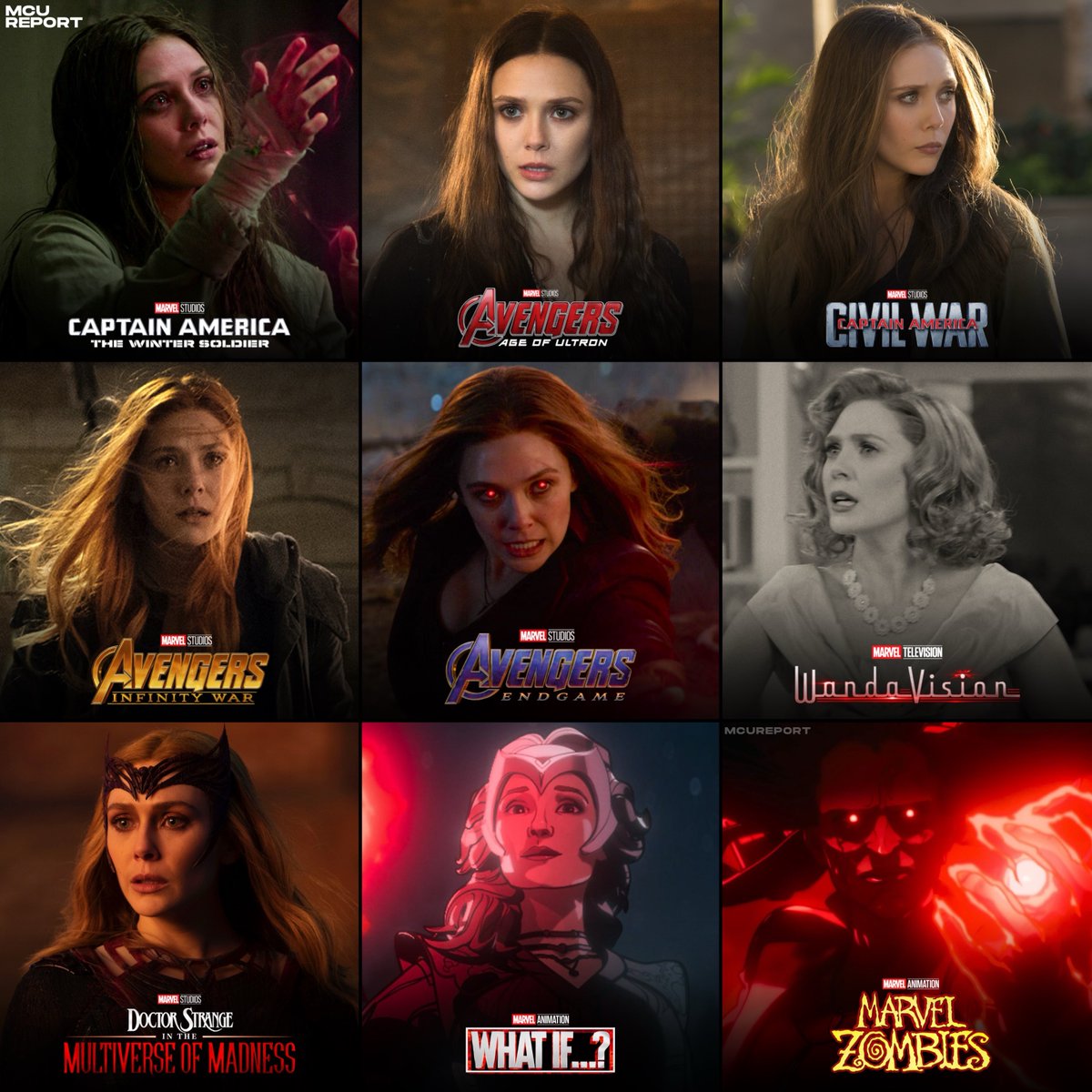 Elizabeth Olsen returns as Scarlet Witch for the 9th time in #MarvelZombies 🧟‍♀️