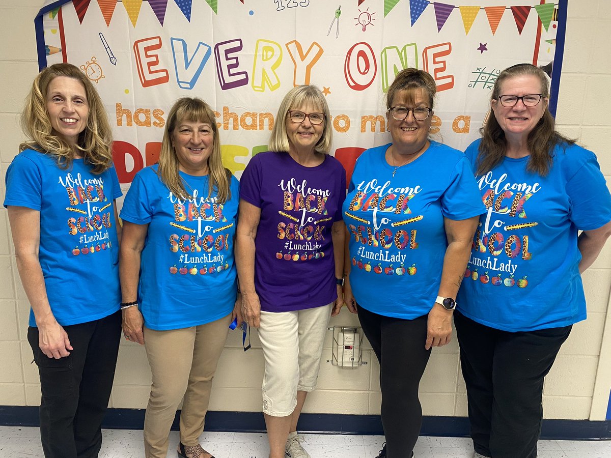 Our lunch staff was so happy to welcome our students back for their first lunch of the year!