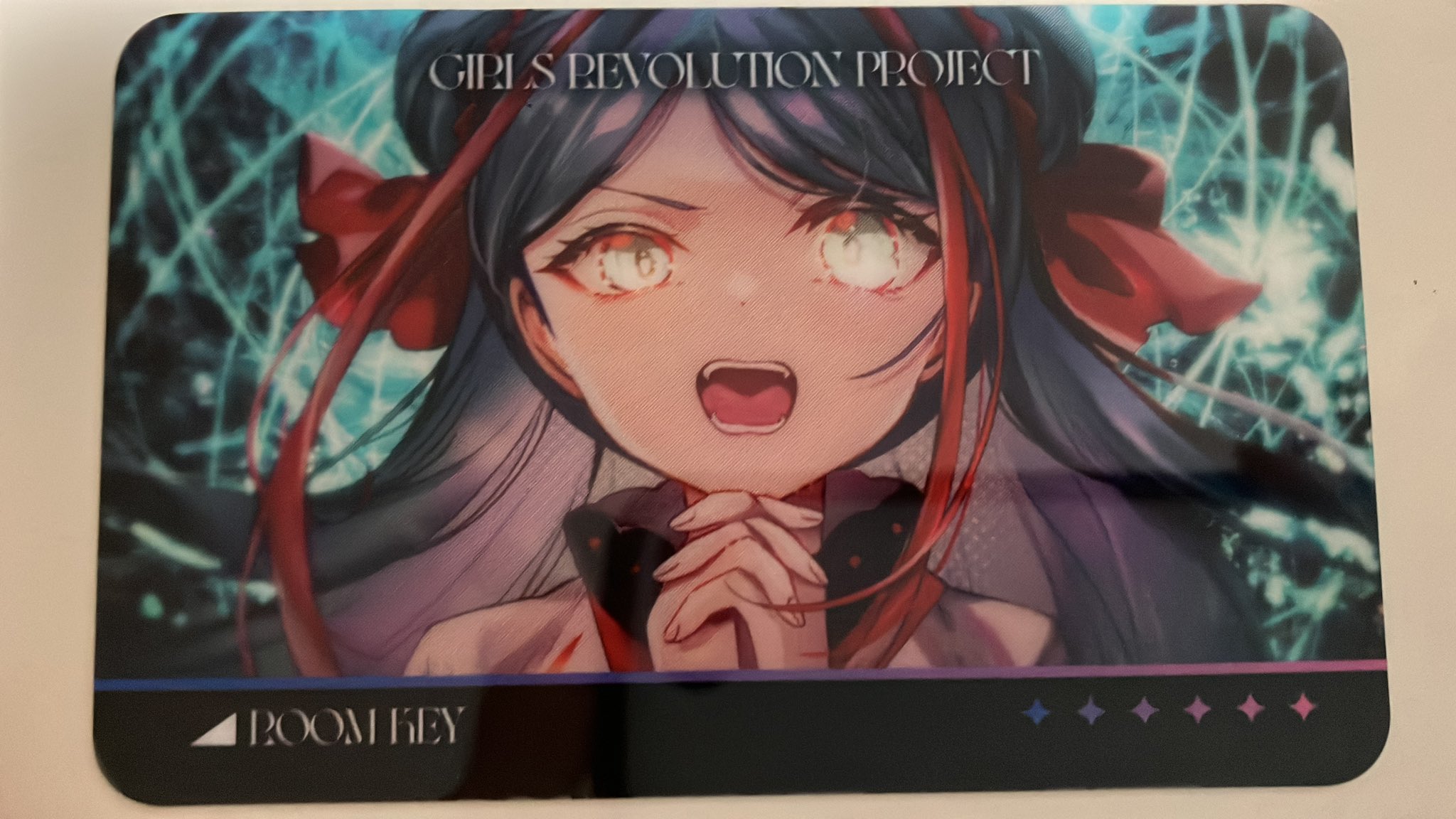 【未使用】少女革命計画 カラオケ鉄人コラボ　佳鏡院ルームキー風カード / 神椿 神椿】カラオケの鉄人コラボ 佳鏡院ルームキー風カード【少女