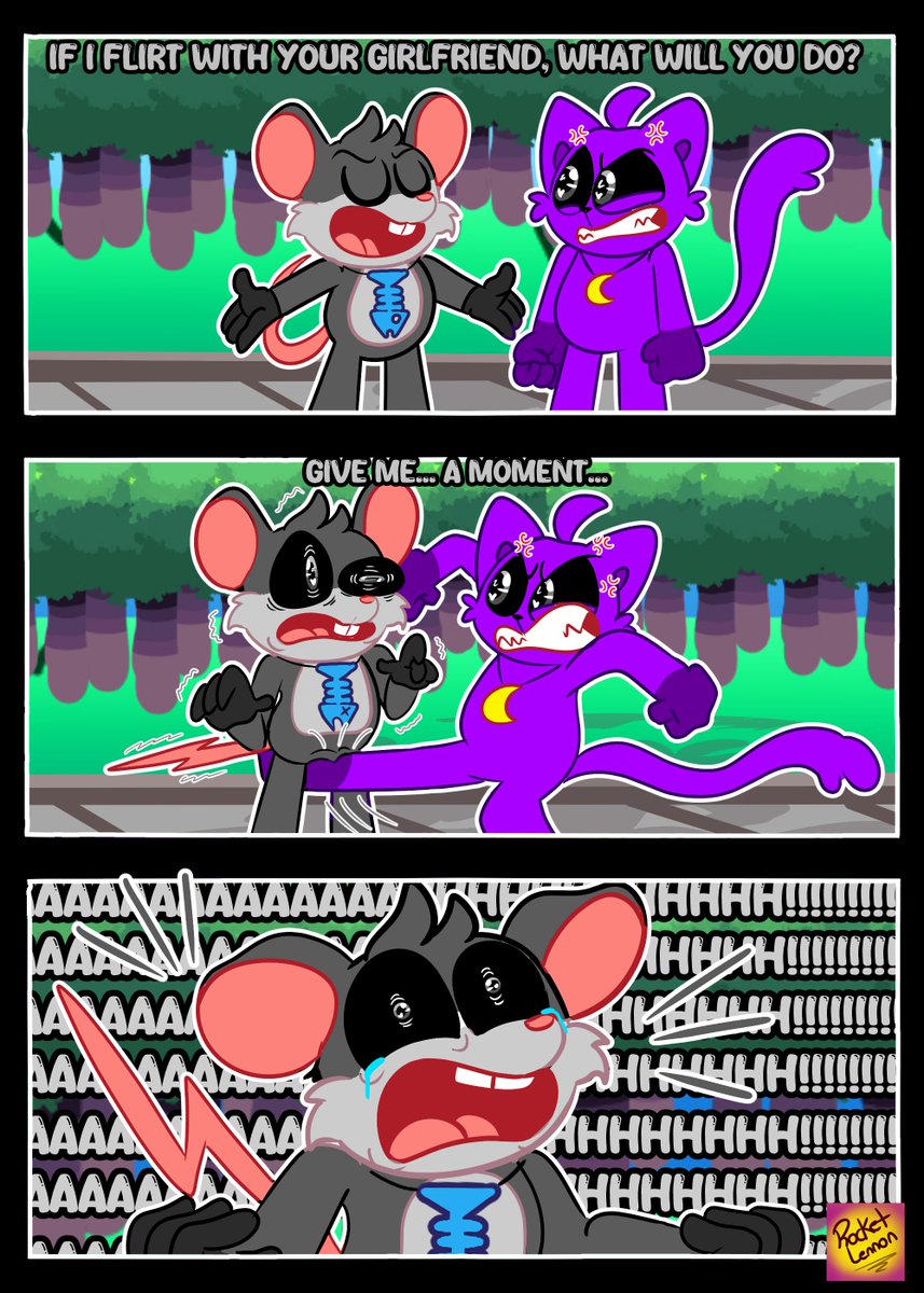 RocketmanLennon's tweet image. || 🫥The Kick 🫥||

Touillie thought Catnap would put him to sleep with his red smoke, but he didn&apos;t expect his action to be something else xD

#SmilingCritters #SmilingCrittersAU #SmilingCrittersFanart #PoppyPlaytime #PoppyPlaytimefanart