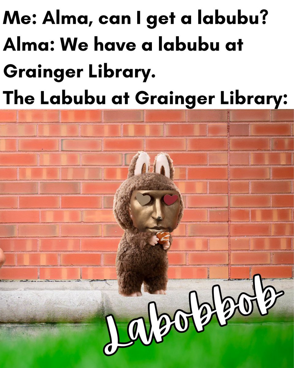 graingerlibrary's tweet image. Don&apos;t worry, this isn&apos;t yet another variant of The Monsters that you need to collect. Bob is simply a master of disguise and whimsy. Who knows who or what he will show up as next... Stay tuned.