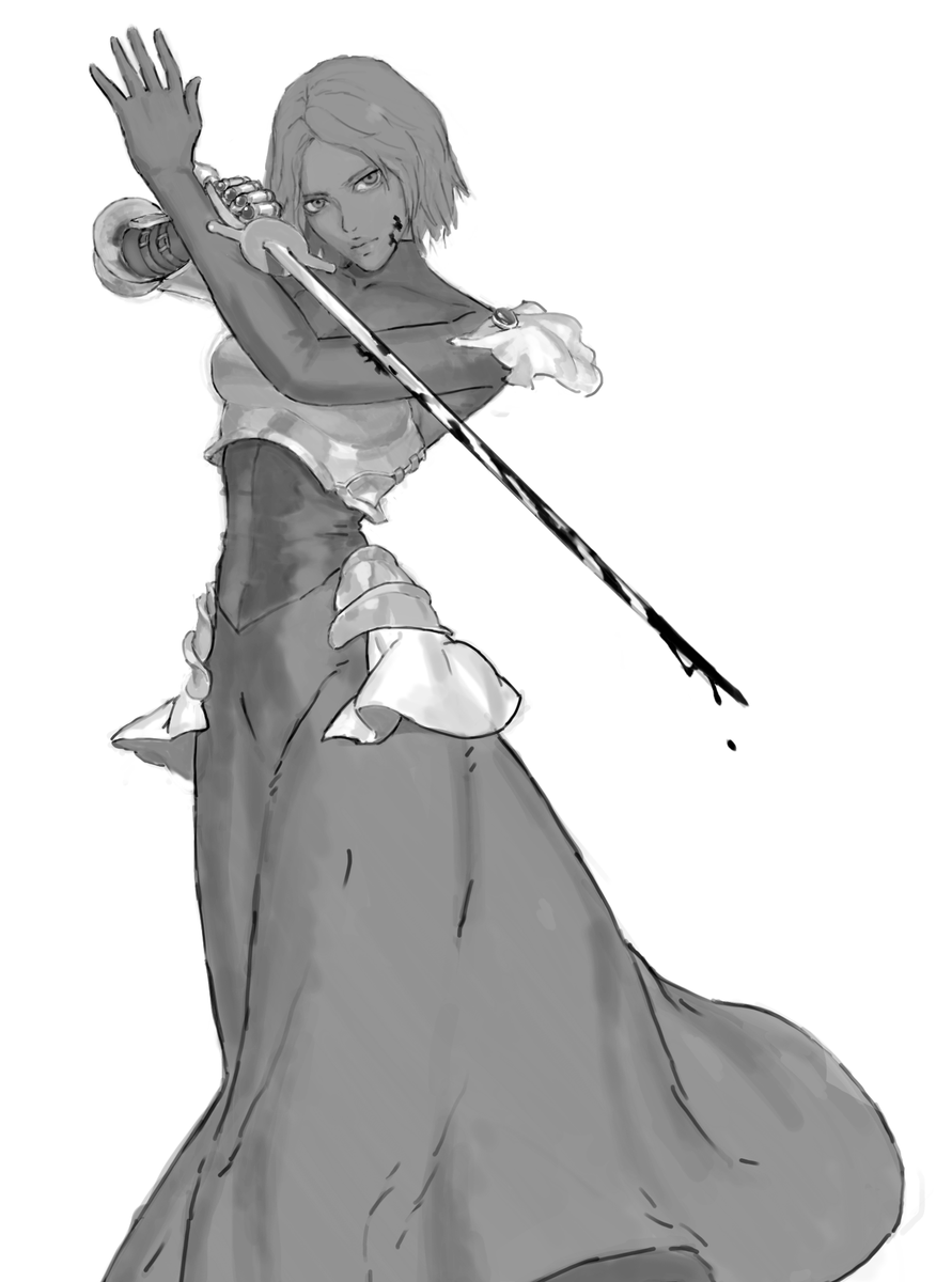 Full image. I'll probably work more on her character design