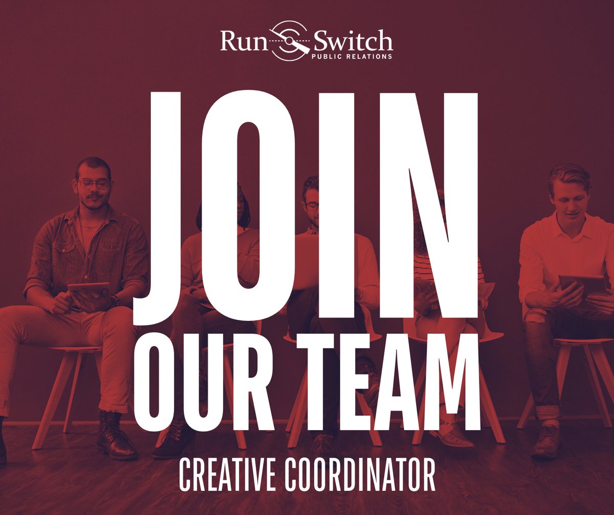 RunSwitchPR's tweet image. JOIN OUR TEAM!

RunSwitch PR, Kentucky’s largest public relations agency, is looking for a motivated individual to support the firm’s public relations and public affairs initiatives via creative design.

LEARN MORE HERE: runswitchpr.com/careers/creati…