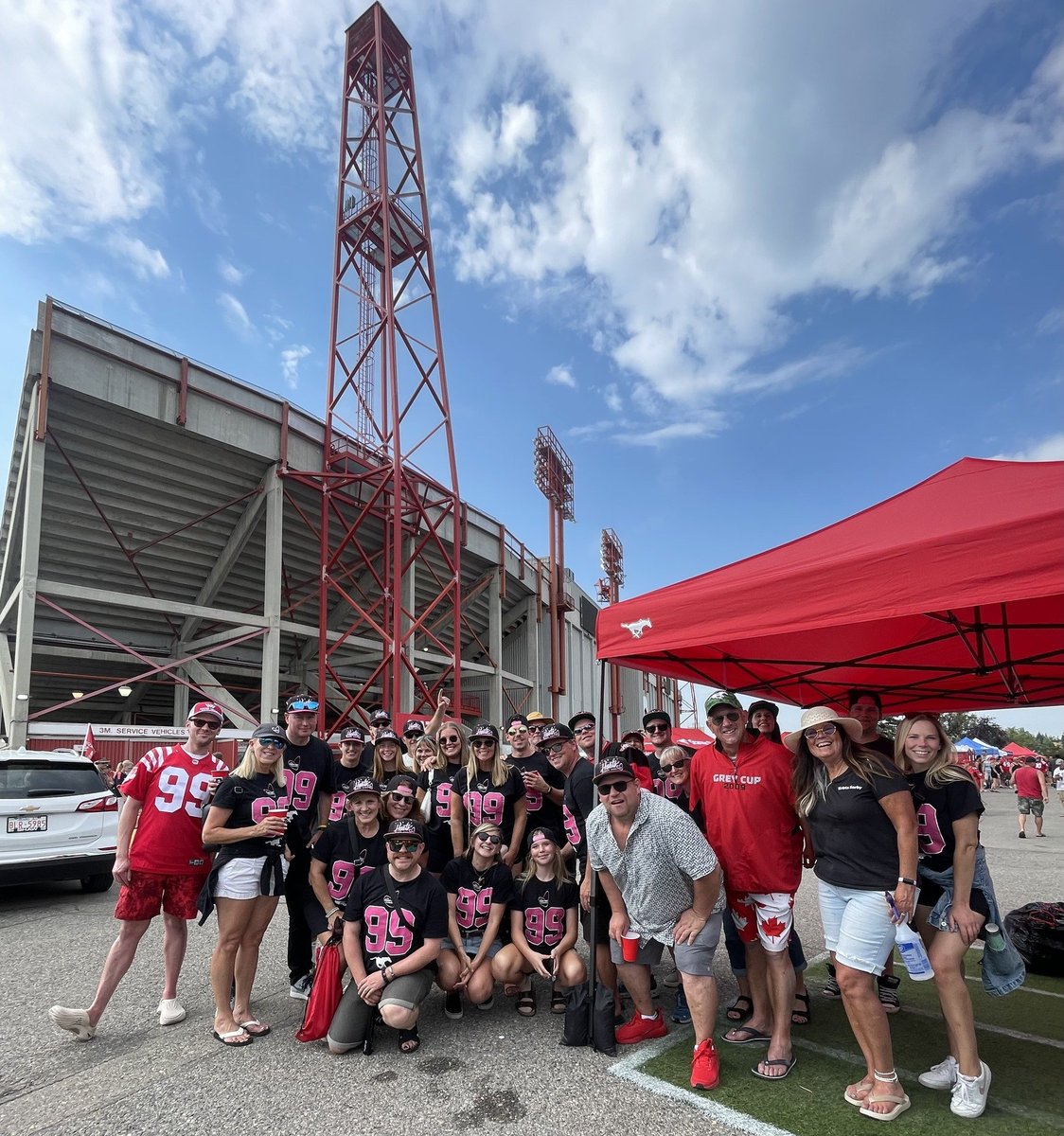 The OHF was out in full force yesterday cheering on our Calgary Stampeders CFL Football Club who whipped the Edmonton Elks in the Labour Day Classic! Well done Stamps! Special thanks to Mike and the gang for hosting the incredible Tailgate Party!