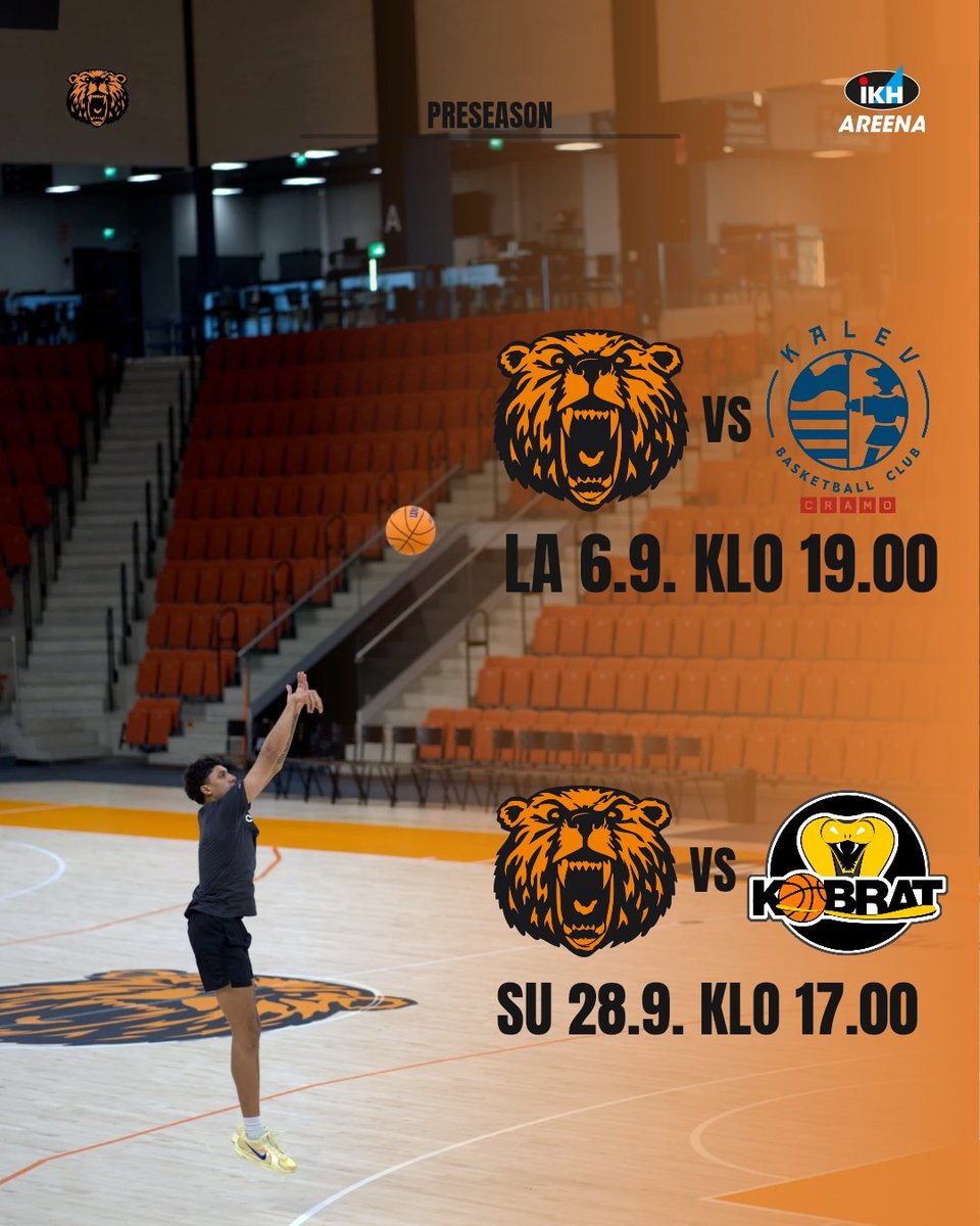 Tämän viikon lauantaina 6.9. on jo luvassa ensimmäinen kauteen valmistava ottelu. Kyseessä heti mielenkiintoinen matsi, kun oransseille tuttu Severi Kaukiainen johdattaa BC Kalev/Cramon Kauhajoelle!