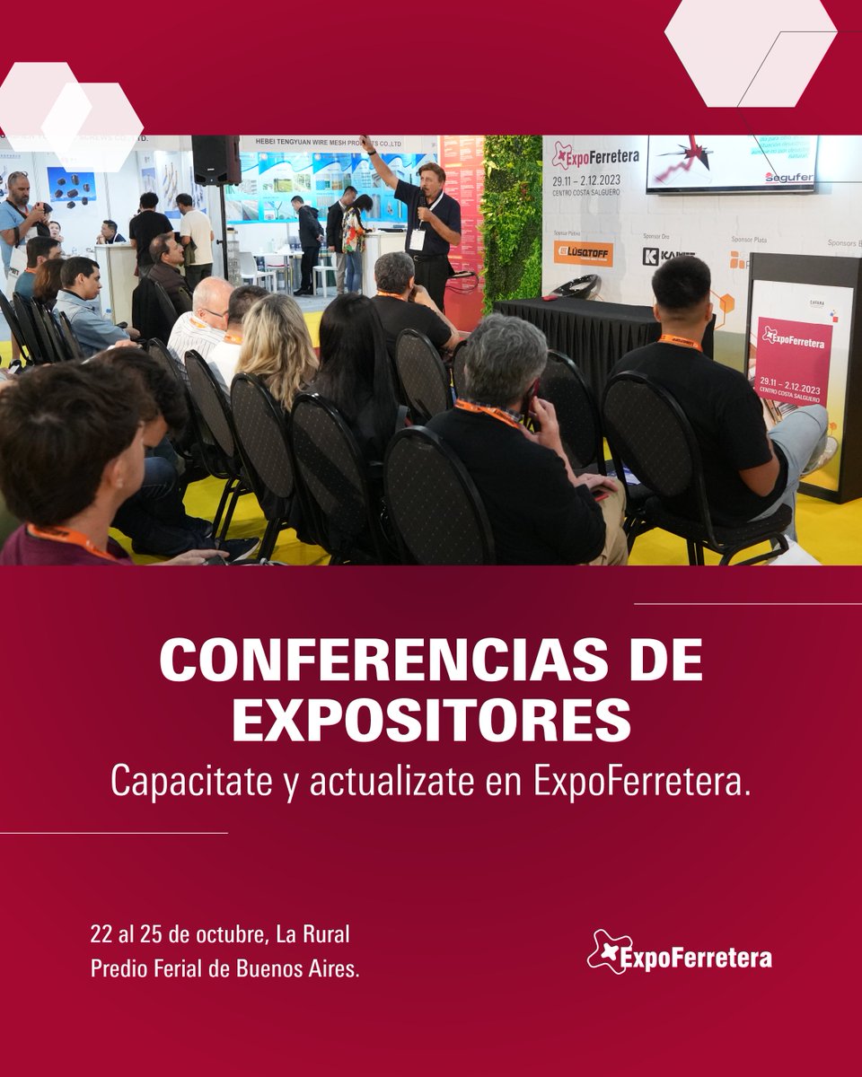 Los protagonistas de la industria comparten su experiencia en las conferencias de expositores de ExpoFerretera 2025
Una oportunidad única para inspirarte, capacitarte y descubrir las últimas tendencias

📅 Del 22 al 25 de octubre en La Rural
👉 Acreditate online en la web oficial