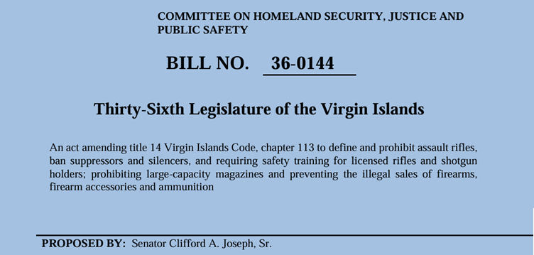 Luis Valdes (@realflgunlobby) on Twitter photo 🚨GUN CONFISCATION ALERT🚨
Bill 36-0144 pushes gun confiscation in the U.S. Virgin Islands.
*Checks Notes*
Yup, the Second Amendment protects ALL Americans' gun rights—including those in the USVI.
<a href="/GunOwners/">Gun Owners of America</a> will not stand on the sidelines.
NO COMPROMISE nationwide! 🚨GUN CONFISCATION ALERT🚨
Bill 36-0144 pushes gun confiscation in the U.S. Virgin Islands.
*Checks Notes*
Yup, the Second Amendment protects ALL Americans' gun rights—including those in the USVI.
<a href="/GunOwners/">Gun Owners of America</a> will not stand on the sidelines.
NO COMPROMISE nationwide!