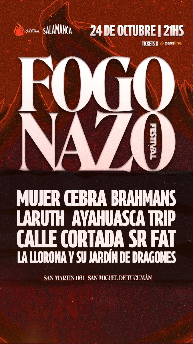 Norte argentino!
Nos vemos en Tucumán.
Entradas en bio.