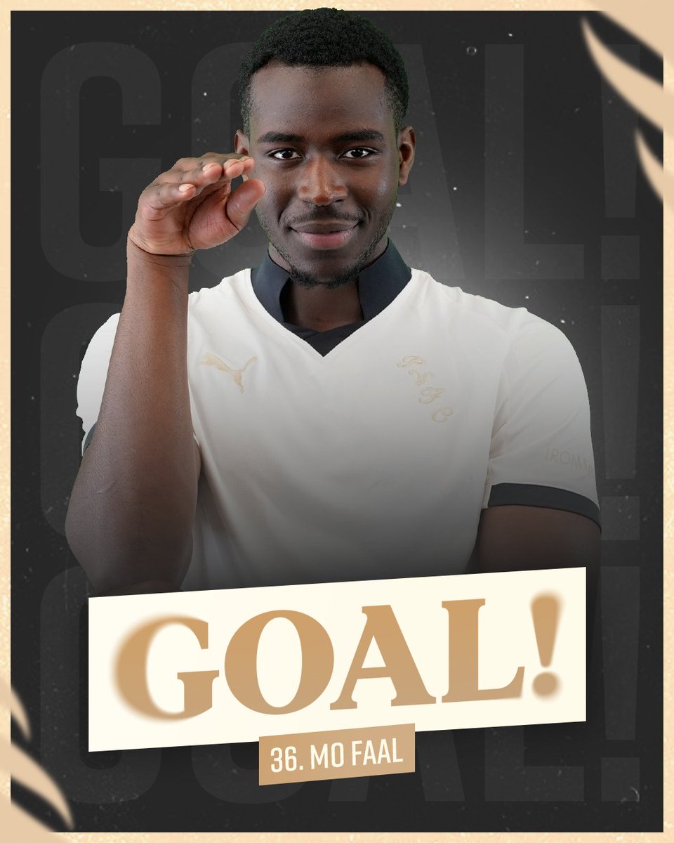 87' 

Curtis sends in a beautiful inswinging corner which is met by the head of Mo Faal, who makes no mistake from close-range!

#PVFCLive | 4-1