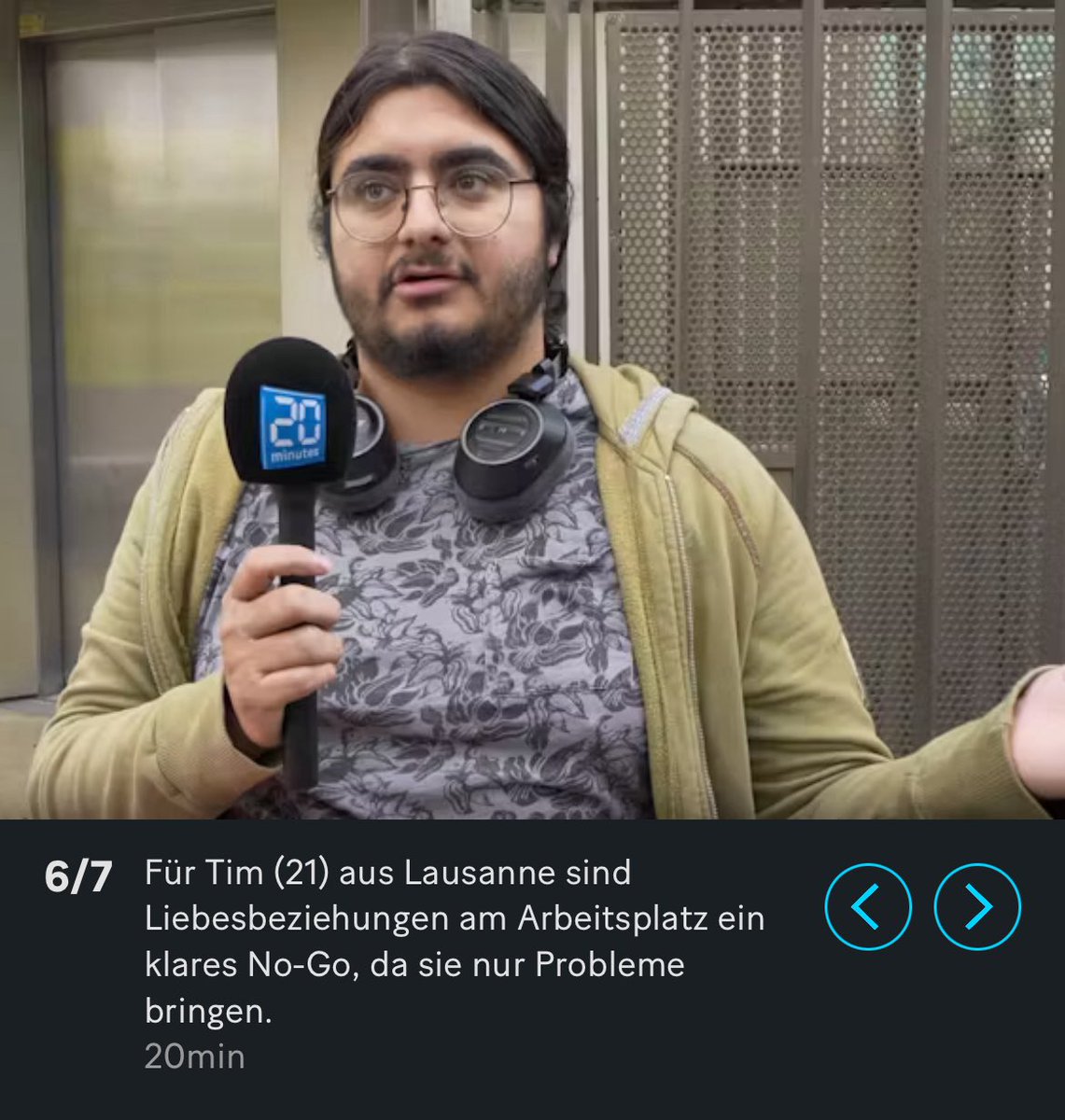 Welcher Weg Mann aus Lausanne