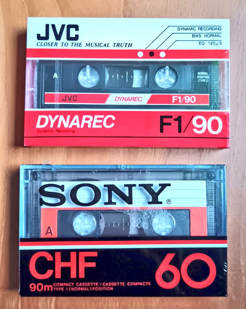 Couple more additions to the fledgling Retro (Sealed) Cassette collection
 
A 1983 JVC (Top)
A 1978 TDK (Bottom).

#ChooRuddyChoo
#Trainspotter
