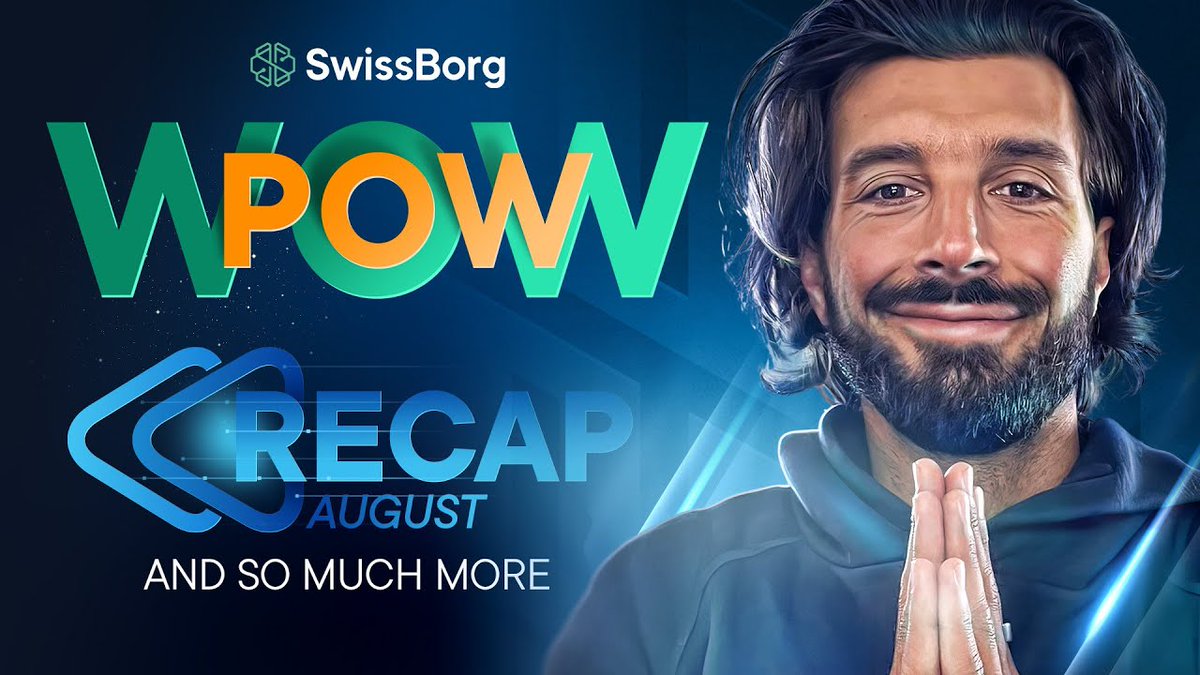 #SwissBorg PowWow #35 (🇩🇪 recap) - 02.09.2025
#WeAreSwissBorg $BORG $BTC

⚠️ Mit KI zusammengefasste/übersetzte Informationen, nicht vollständig und keine Anlageberatung. Konsultieren Sie die offiziellen Quellen von SwissBorg und führen Sie eigene Recherchen durch.

🟢