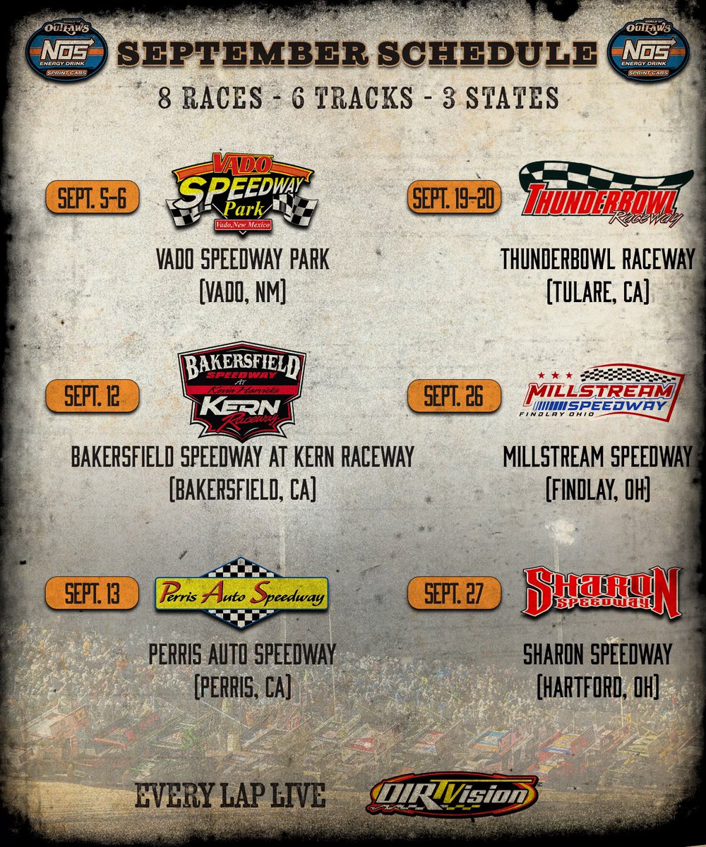 If you need us this month, we’re probably either racing or heading to the next track 🫡

The Greatest Show on Dirt will log more than 𝟱,𝟬𝟬𝟬 miles in September!