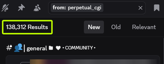 perpetual_cgi's tweet photo. This is the number of messages I've sent in @clickcreateio's discord.

I don't think there is a single message in there that I didn't read and I solemnly don't think there is a single GM that I haven't replied to. (not counting the days that I was sick obviously)

#weirdflexbutok https://t.co/Dc76NNyjul