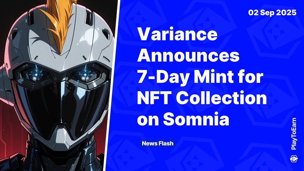 PlayToEarn (@playtoearn) on Twitter photo Variance Announces 7-Day Mint for NFT Collection on Somnia 🗓️
✨The <a href="/playvariance/">Variance</a> Collection is a unique set of anime-inspired Variant PFPs powered by <a href="/kodo_ai/">Kodo</a>
👥Anyone can join the 7-day mint on the Somnia mainnet for the mint price of $15 in $SOMI tokens per NFT
Read more🧵 Variance Announces 7-Day Mint for NFT Collection on Somnia 🗓️
✨The <a href="/playvariance/">Variance</a> Collection is a unique set of anime-inspired Variant PFPs powered by <a href="/kodo_ai/">Kodo</a>
👥Anyone can join the 7-day mint on the Somnia mainnet for the mint price of $15 in $SOMI tokens per NFT
Read more🧵