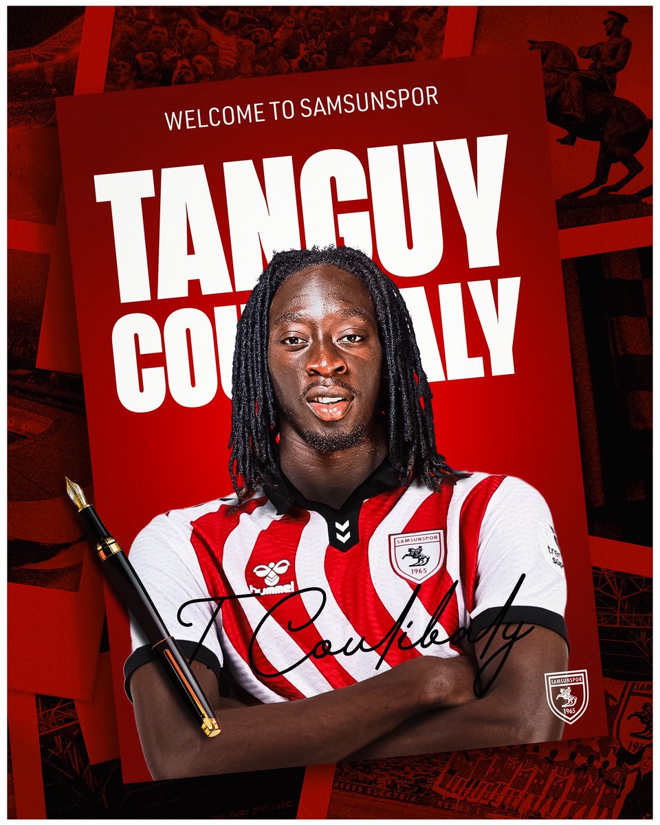 HOŞ GELDİN TANGUY COULIBALY

Kulübümüz, Fransız futbolcu Tanguy Coulibaly ile 3 yıllık sözleşme imzalamıştır. ✍️

Artık yeni yolculuğunda Atatürklü Arma için sahaya çıkacak! ⚽️

Samsunspor ailesine hoş geldin Tanguy! ❤️🤍

#Samsunspor #TanguyCoulibaly