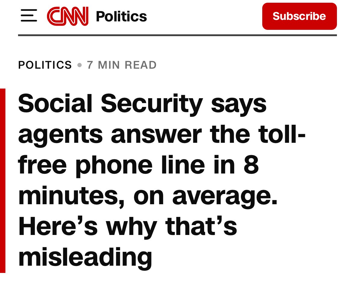 The Trump administration is LYING about how long people are stuck waiting for help with their Social Security benefits.

I pressed the Social Security Commissioner and got him to agree to an independent investigation.

Instead of fudging the numbers, do your job and help people.